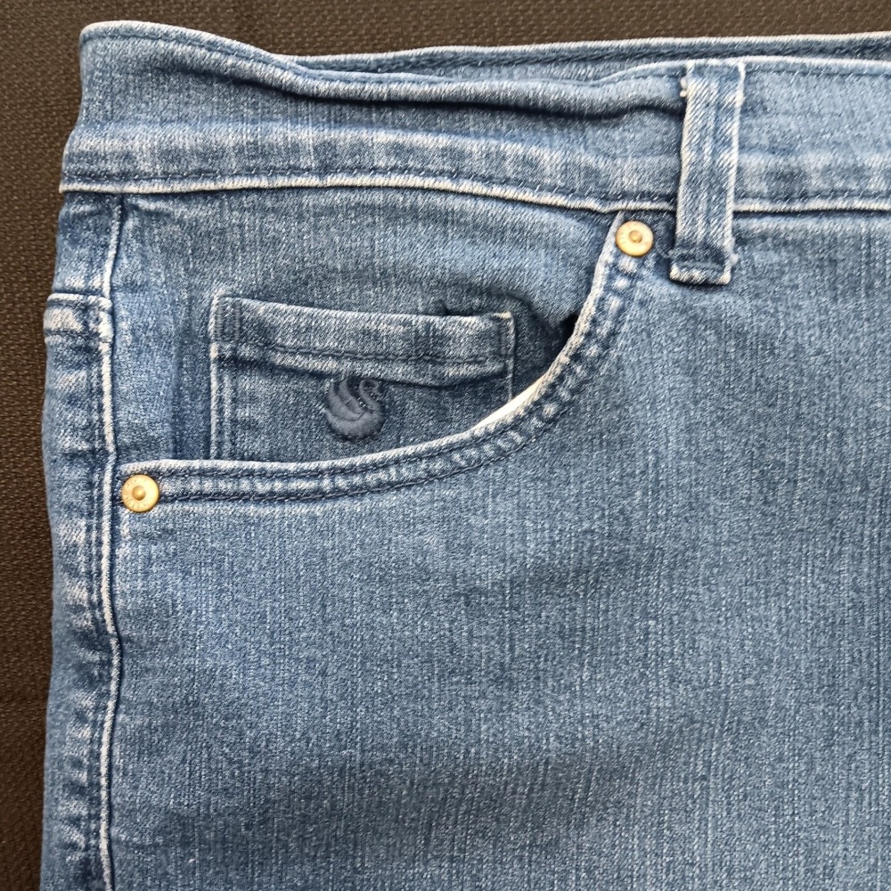 Gloria Vanderbilt Amanda Classic Tapered Jeans Womens 20W Short Medium Wash Blue - Picture 10 of 15